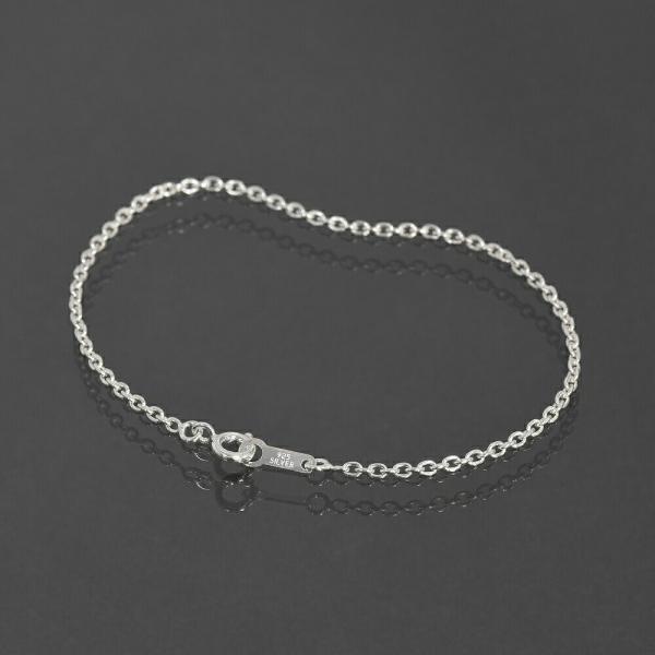 ブレスレット チェーン シルバー925 小豆チェーン 幅1.8mm 長さ16cm｜鎖 銀 Silve...