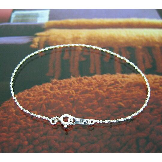 ブレスレット チェーン シルバー925 S字ツイストチェーン 幅1.0mm 長さ19cm｜鎖 銀 S...