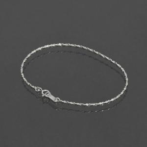 ブレスレット チェーン シルバー925 小豆チェーン 幅1.1mm 長さ18cm