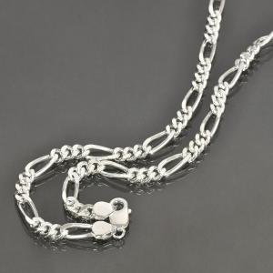 ネックレス チェーン シルバー925 フィガロチェーン 幅7.1mm 長さ45cm
