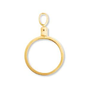 1個売り】 コイン空枠パーツ 18金 イエローゴールド イーグル金貨1