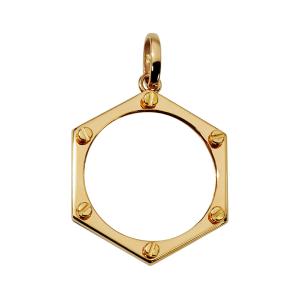 1個売り】 コイン空枠パーツ 18金 ゴールド PT900 プラチナ コンビ