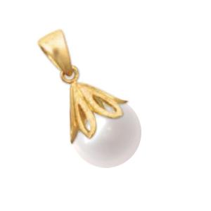 ペンダントトップ 18金 イエローゴールド あこや真珠ペンダント 7.0mm
