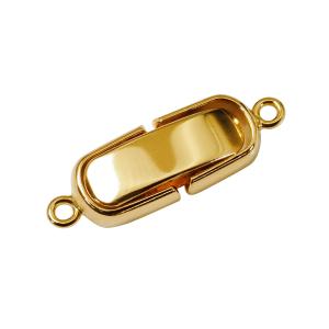 1個売り】 留め具 18金 イエローゴールド 中折れ式留具 縦8.5mm 横3.5