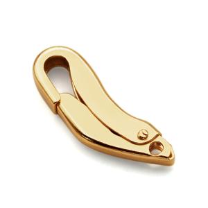 K18YGロブスタークラスプ　 縦9.0mm 横6.5mm 1個売り】 留め具 18金 イエローゴールド フック ロブスター