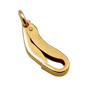 1個売り】 留め具 18金 イエローゴールド フック ロブスタークラスプ