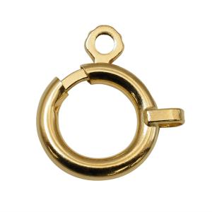 1個売り】 留め具 18金 イエローゴールド 楽わ 直径5.0mm 引き輪