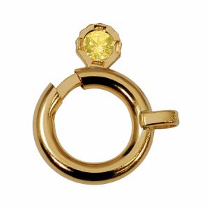 1個売り】 留め具 18金 イエローゴールド 輪王 直径6.0mm 引き輪