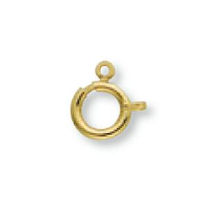 1個売り】 留め具 18金 イエローゴールド 楽わ 直径5.0mm 引き輪
