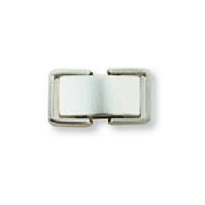 1個売り】 留め具 PT850 プラチナ 中折れ式留具 セーフティー付き 縦