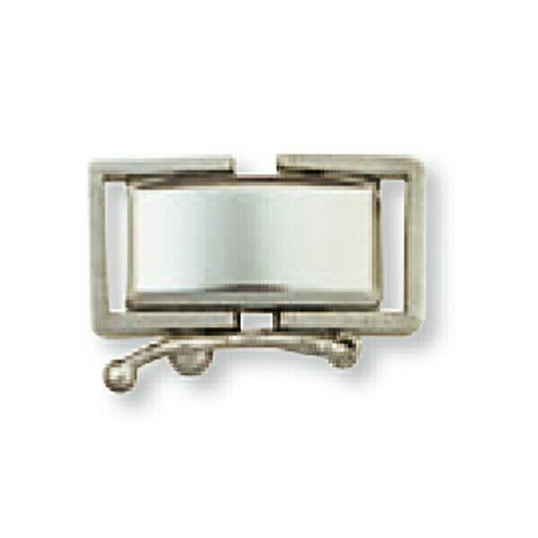 【1個売り】 留め具 PT850 プラチナ 中折れ式留具 セーフティー付き 縦16.0mm 横8.0...