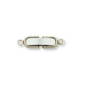 1個売り】 留め具 PT850 プラチナ 中折れ式留具 セーフティー付き 縦