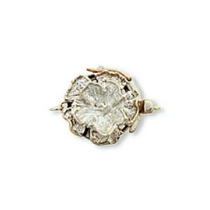 【1個売り】 留め具 PT900 プラチナ パール用差し込み式クラスプ 芯付き セーフティー付き 縦15.0mm 横18.0mm ビーズ｜手芸 パーツ 貴金属