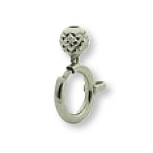 1個売り】 留め具 PT850 プラチナ 引き輪 直径6.0mm ヒキワ クラスプ