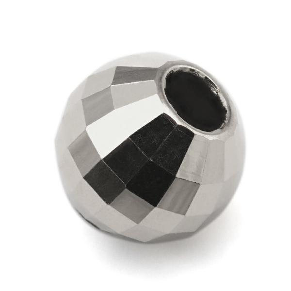【1個売り】 ビーズパーツ PT850 プラチナ ボール玉 ミラーボールカット 外径3.5mm 高さ...