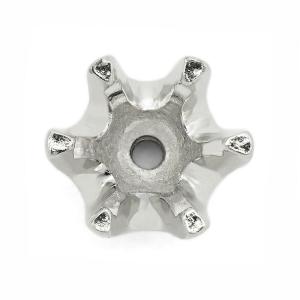 1個売り】 石枠 PT900 プラチナ クロス型ペンダントトップ空枠 空枠数