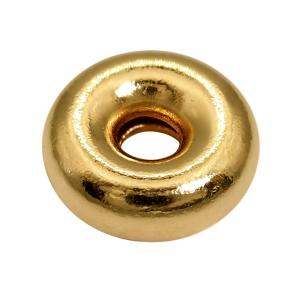 1個売り】 ビーズパーツ 18金 イエローゴールド ひねりパイプ型