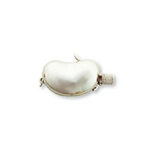 1個売り】 留め具 14金 ホワイトゴールド パール用差し込み式クラスプ