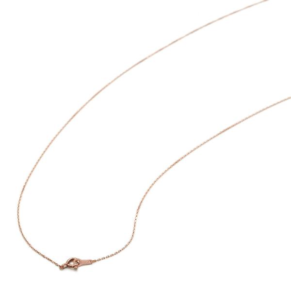 ネックレス チェーン 10金 ピンクゴールド 4面カット小豆チェーン 幅0.6mm｜鎖 K10PG ...