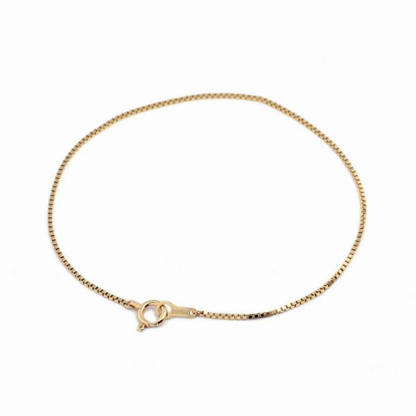 ブレスレット チェーン 10金 イエローゴールド ベネチアンチェーン 幅0.85mm｜鎖 K10YG...