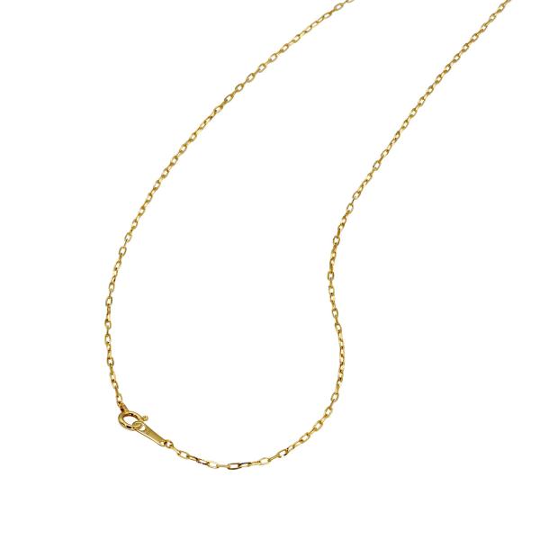ネックレス チェーン 10金 イエローゴールド グリームカット入り4面カットロング小豆チェーン 幅1...