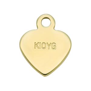 1個売り】 チャームパーツ 10金 イエローゴールド プレートチャーム