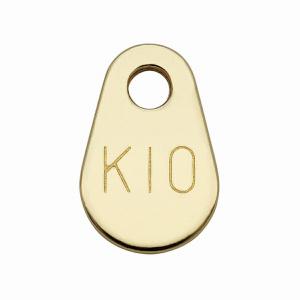 1個売り】 チャームパーツ 10金 イエローゴールド プレートチャーム