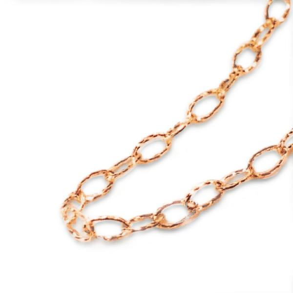 ブレスレット チェーン 18金 ピンクゴールド カプリチェーン 幅2.2mm｜鎖 K18PG k18...