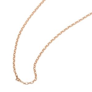 ネックレス チェーン 18金 ピンクゴールド スクリューチェーン 幅1.2mm