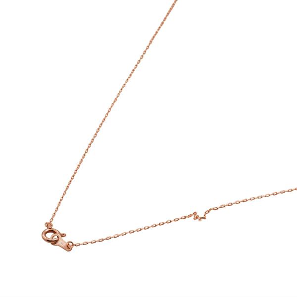 ネックレス チェーン 18金 ピンクゴールド グリームカット入り4面カットロング小豆チェーン 幅0....