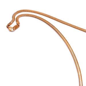 ネックレス チェーン 18金 イエローゴールド オーバルスネークチェーン