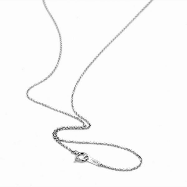 ネックレス チェーン 18金 ホワイトゴールド ロールチェーン 幅1.0mm｜鎖 K18WG k18...