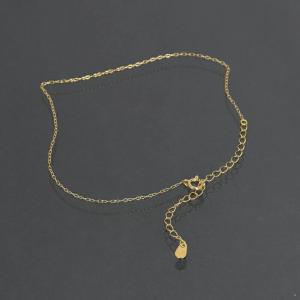 アンクレット チェーン 18金 イエローゴールド ボールチェーン 幅1.0mm