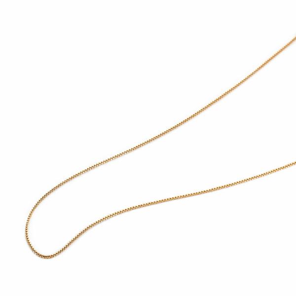ブレスレット チェーン 18金 イエローゴールド Vカットベネチアンチェーン 幅0.75mm｜鎖 K...