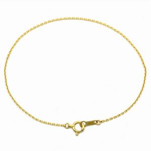 ブレスレット チェーン 18金 イエローゴールド 4面カットスパイク