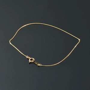 ブレスレット チェーン 18金 イエローゴールド ベネチアンチェーン 幅