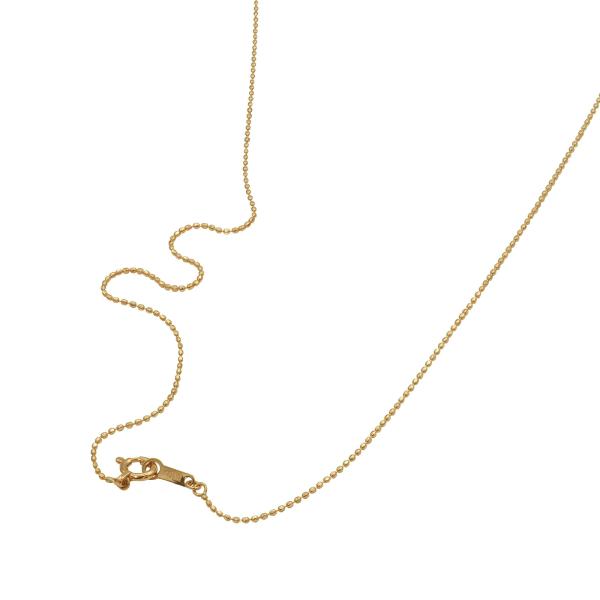 ネックレス チェーン 18金 イエローゴールド カットボールチェーン 幅0.8mm｜鎖 K18YG ...