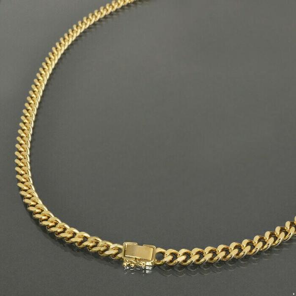 ネックレス チェーン 18金 イエローゴールド 2面カット喜平チェーン 幅6.8mm｜鎖 K18YG...