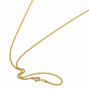 ネックレス チェーン 18金 イエローゴールド クローバーチェーン 幅1.6