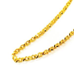 ネックレス チェーン 18金 イエローゴールド クローバーチェーン ネックレス チェーン 18金 イエローゴールド クローバーチェーン