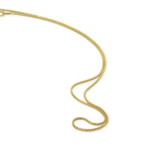 ネックレス チェーン 18金 ピンクゴールド ベネチアンチェーン 幅0.9mm