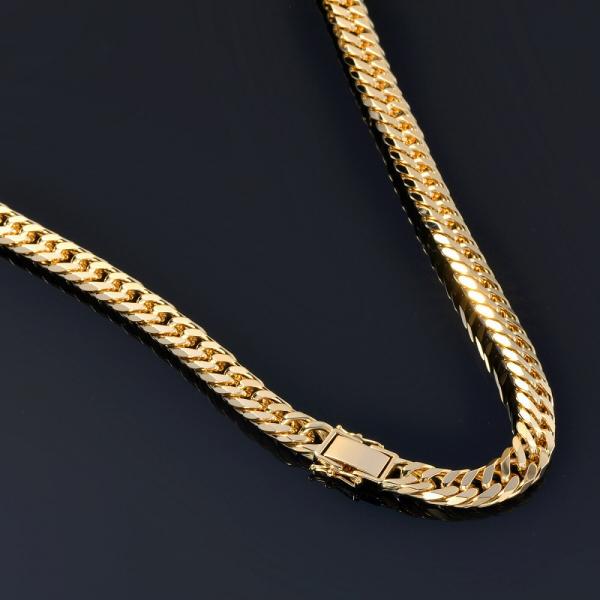 ネックレス チェーン 18金 イエローゴールド 6面カットダブル喜平チェーン 幅10.1mm｜鎖 K...
