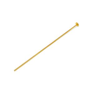1個売り】 ピンパーツ 18金 イエローゴールド 9ピン 線径0.4mm 長さ