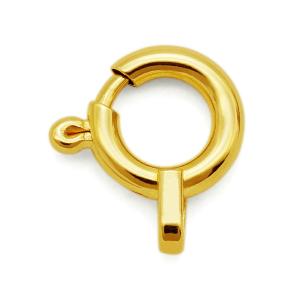 K18 ヒキワ　板 1個売り】 留め具 18金 イエローゴールド 楽わ 直径6.0mm 引き輪