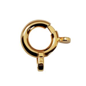 K18 引き輪 6mm アクセサリーパーツ 18金 1個売り 日本製 留め金具