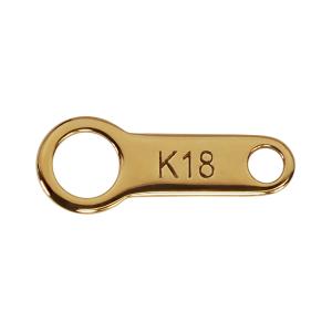 K18 丸カン 2.6mm アクセサリーパーツ 18金 1個売り 日本製 連結金具