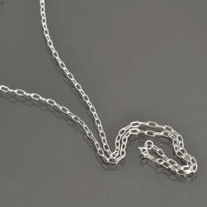 ネックレス チェーン シルバー925 ロング小豆チェーン 幅3.0mm 長さ45cm｜鎖 銀 Silver アクセサリー レディース メンズ｜rubby