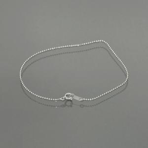 ブレスレット チェーン PT850 プラチナ カットボールチェーン 幅1.0mm