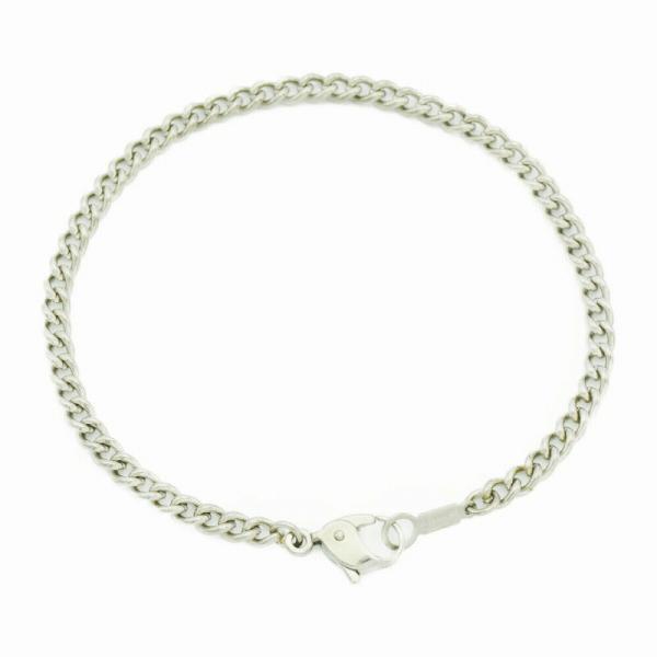 ブレスレット チェーン 純チタン カット無し喜平チェーン 幅3.4mm 長さ18cm｜鎖 チタン ア...