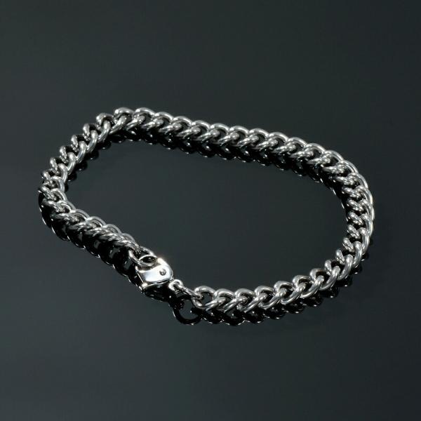 ブレスレット チェーン 純チタン カット無し喜平チェーン 幅5.7mm 長さ21cm｜鎖 チタン ア...